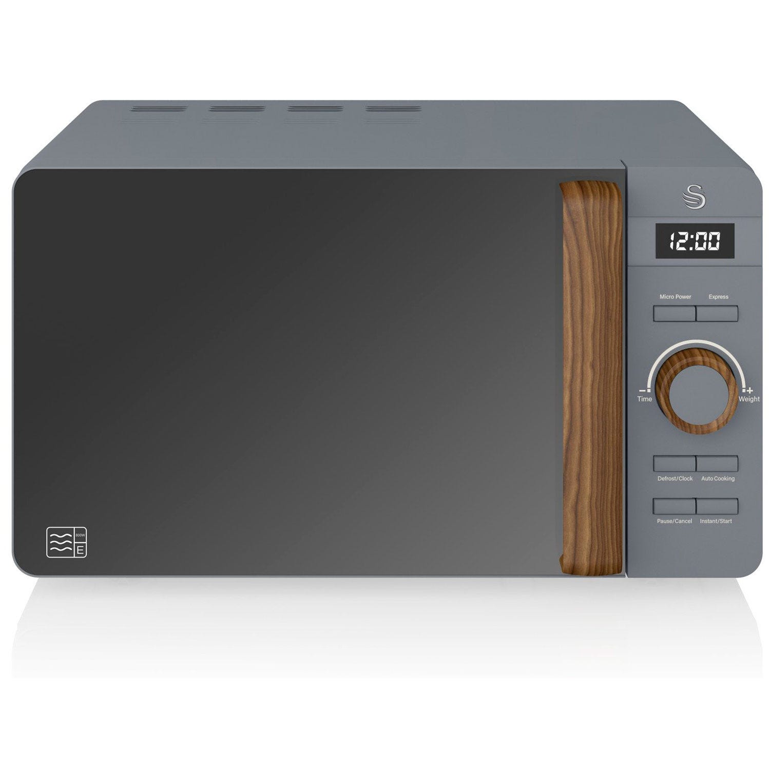 Micro-ondes Digital 20L Design Moderne Nordic SWAN Gris 800 SM22036
