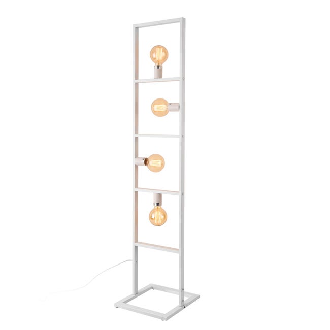 Lampada Da Terra Alta 142 5 Cm Piantana In Metallo Con 4 Luci E27 60W lampada-da-terra-alta-142-5-cm-piantana-in-metallo-con-4-luci-e27-60w