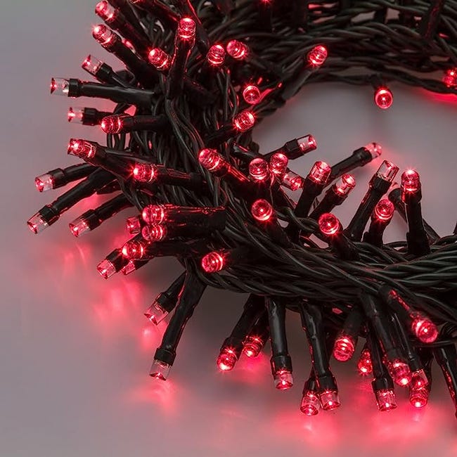 Guirlande lumineuse de Noël 'TLE' avec LED Ø 5 mm pour l'extérieur avec  transformateur / 450 LED - 18,5 m / Multicolore