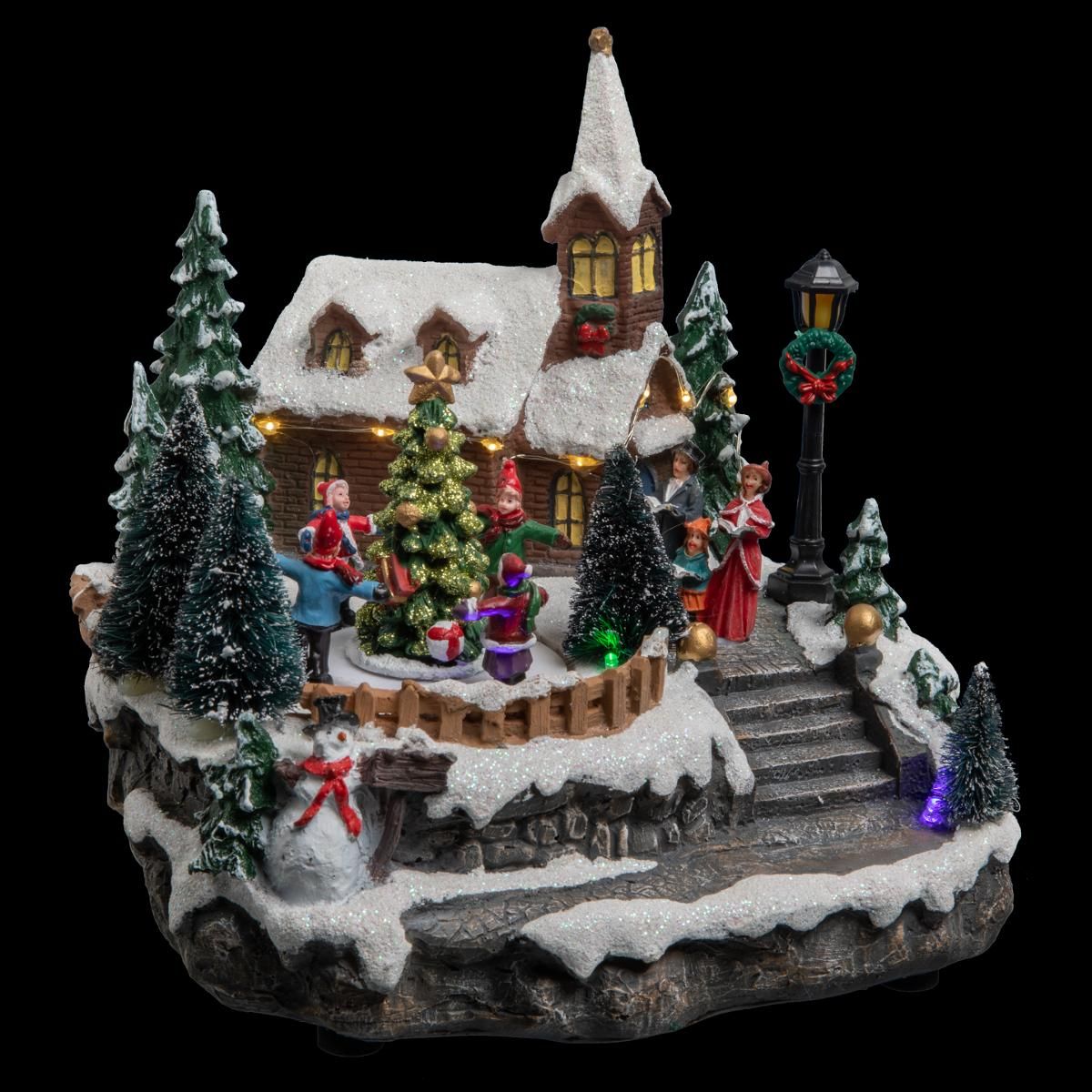 Village de No l Eglise et Sapin F ric Christmas Leroy Merlin