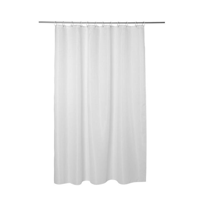 Rideau De Douche 180x200cm Nid D Abeille Blanc Leroy Merlin