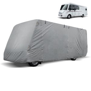 Housse caravane 580x225x220cm Bâche de protection Camping-car Taille L
