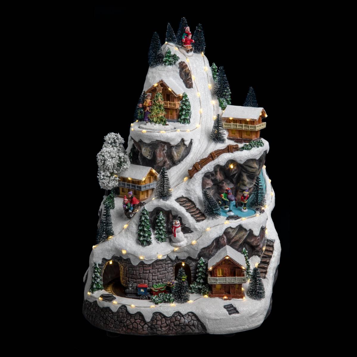 FEERIC LIGHTS & CHRISTMAS Orso E Pinguino Luminosi Per Esterno, Altezza 35 Cm, 80 LED Con Trasformatore Incluso