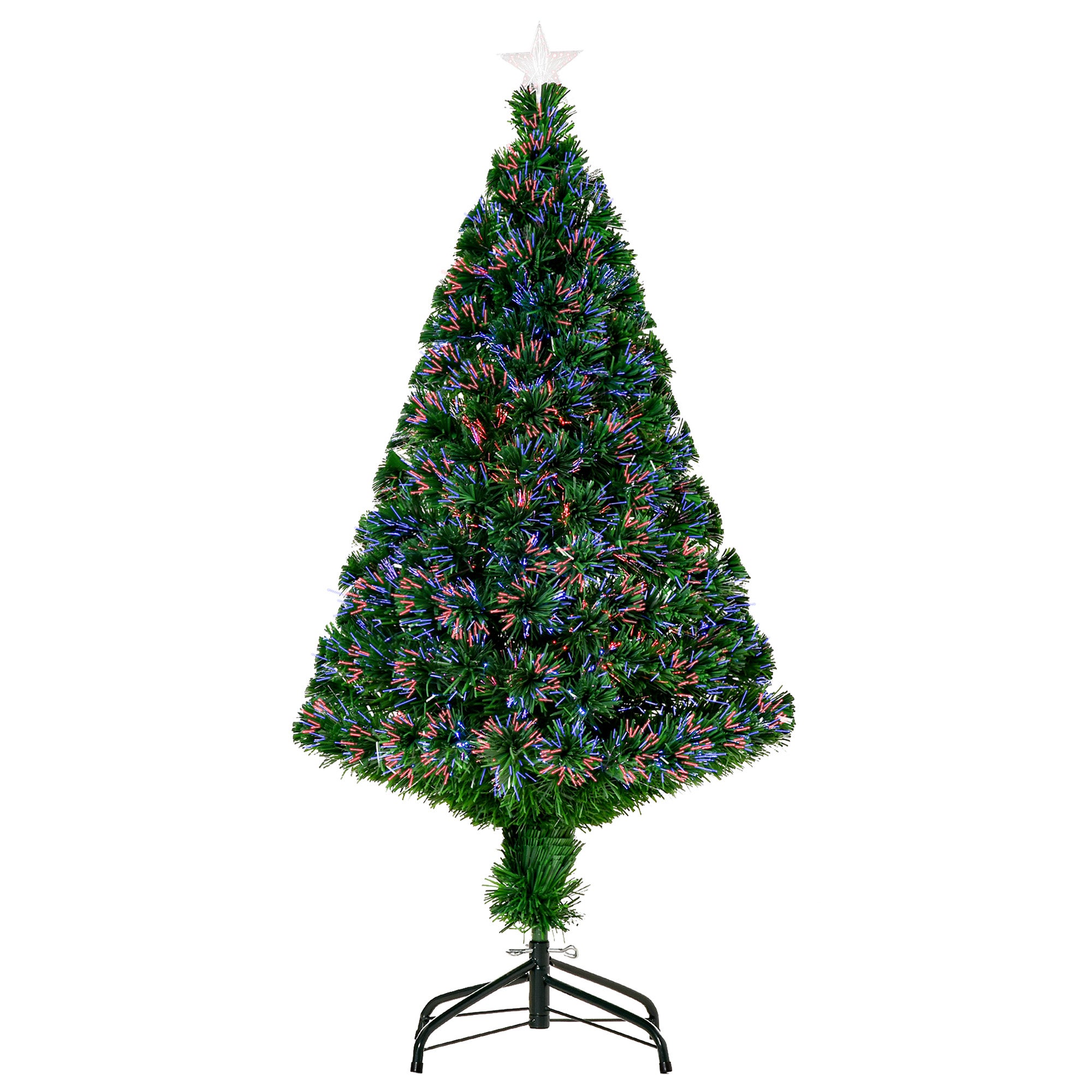 Sapin de Noël artificiel lumineux fibre optique LED 90 cm