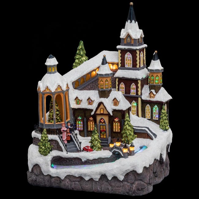Village De Noel Eglise Et Riviere Feeric Christmas Leroy Merlin Village De Noel Eglise Et Riviere Feeric Christmas Leroy Merlin