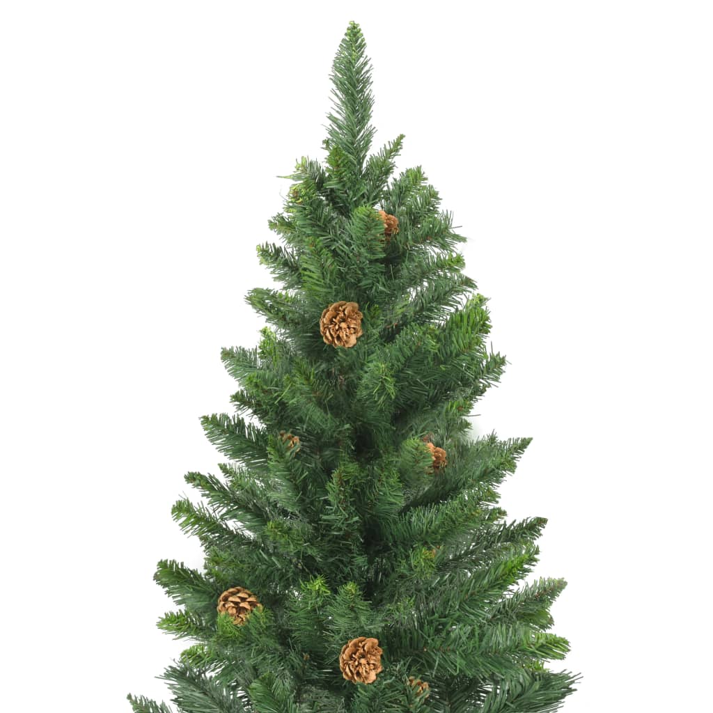 Sapin De Noël Artificiel Avec Pommes De Pin Vert 150 Cm Vidaxl  Leroy Merlin