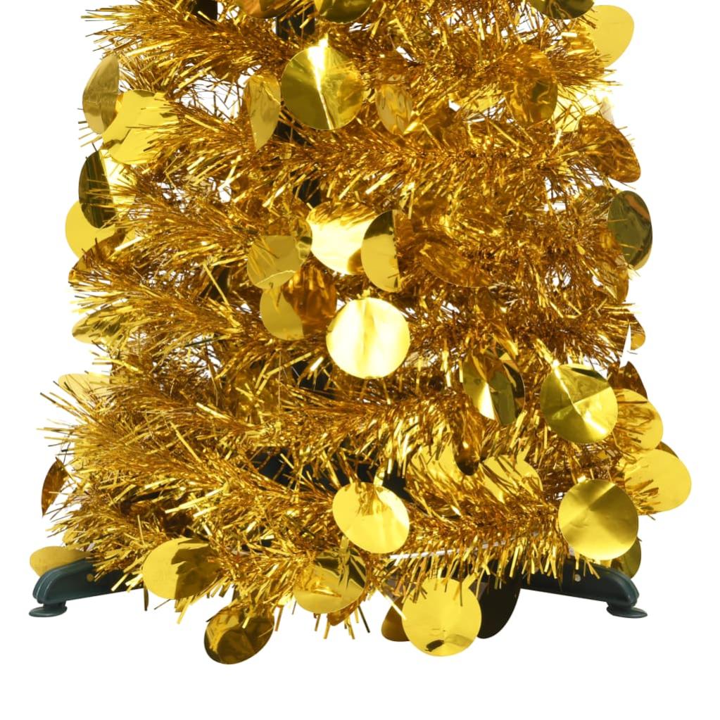 Sapin De Noël Artificiel Escamotable Doré 180 Cm Pet Vidaxl  Leroy Merlin