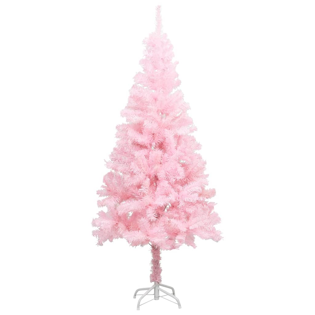 VidaXL Albero di Natale Artificiale con Supporto Rosa 180 cm PVC