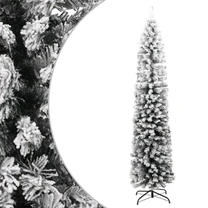 Sapin de Noël LED effet neige 120 cm blanc TATLOW