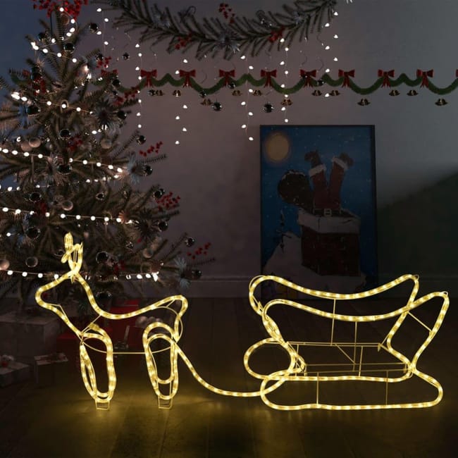 Décoration De Noël Renne Et Traîneau 252 Led Extérieur Vidaxl | Leroy Décoration De Noël Renne Et Traîneau 252 Led Extérieur Vidaxl | Leroy
