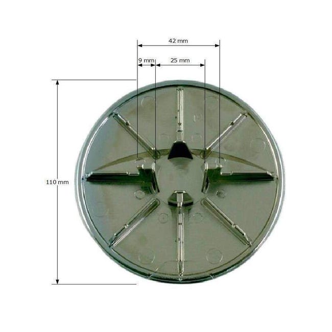 Bonde receveur de douche Turboflow Nicoll - Sortie orientable - Bonde 90 mm  - Polypropylène et ABS