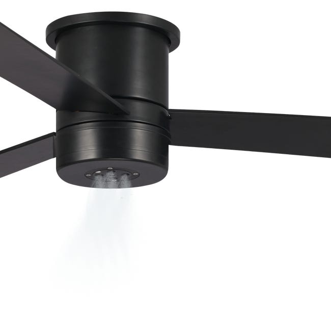 Ventilateur de Plafond 132cm DC Noir avec Brumisateur d'eau IP44