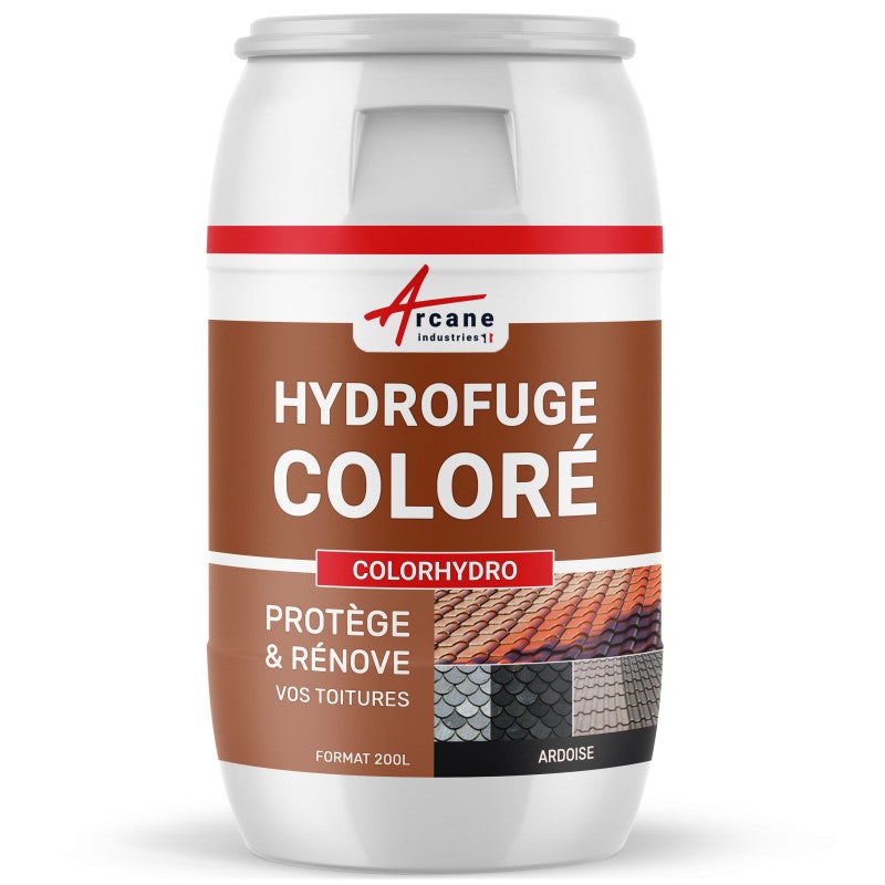 Producto hidrófugo e impermeabilizante coloreado para cubiertas de tejas de hormigón, cemento y pizarra: colorhydro