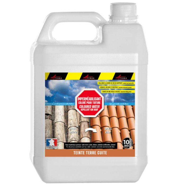 Hydrofuge Colore Tuile Et Toiture Colorhydro Tuile Ral 8004 5 L Jusqu A 20m Arcane Industries Leroy Merlin