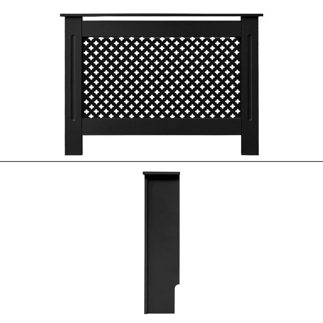ECD Germany Copritermosifone MDF 112 x 19 x 82 cm Rivestimento Copertura  per Radiatore Termosifone Verniciato