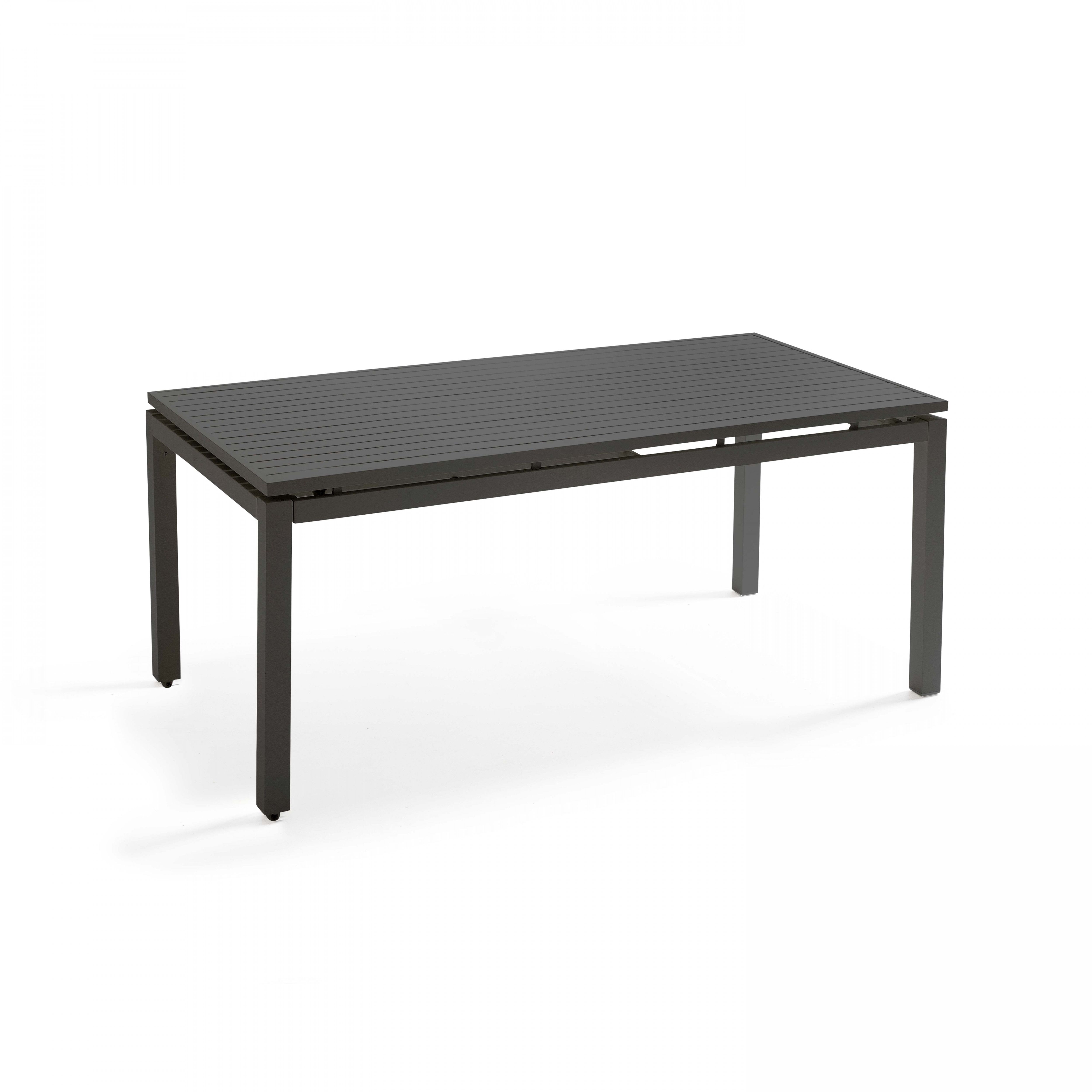 Table de jardin à rallonge extensible en aluminium gris Leroy Merlin