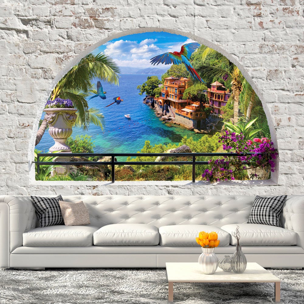 Fotomurale Adesivo - Window In Paradise - 441x315