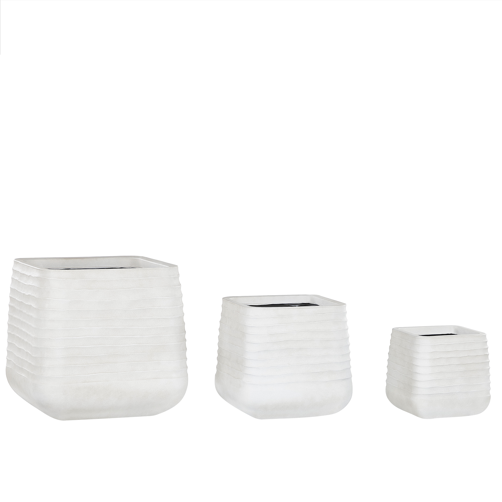 Vaso per fiori 38 x 38 x 37 cm bianco sporco PARIKIA 