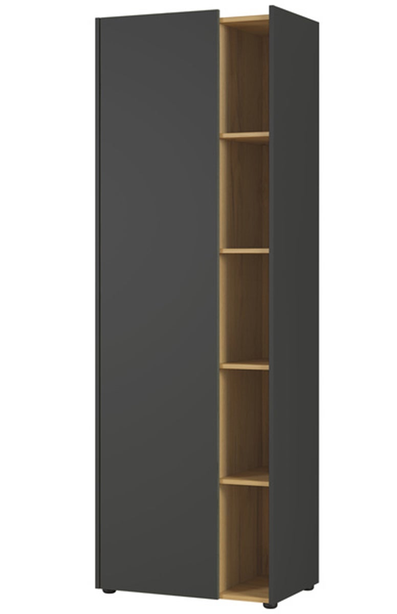 Hauteur 200 x Longueur 120 x Profondeur 50 cm PEGANE Armoire avec 2 Portes coulissantes Coloris Blanc Artic//Blanc Poli