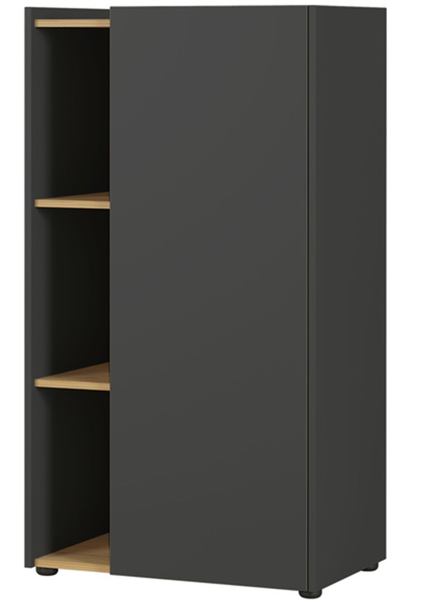Hauteur 200 x Longueur 120 x Profondeur 50 cm PEGANE Armoire avec 2 Portes coulissantes Coloris Blanc Artic//Blanc Poli