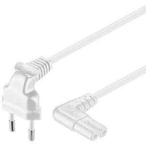 Chargeur et câble d'alimentation PC InLine - Câble d'alimentation -  alimentation (M) pour IEC 60320 C7 - 1.5 m - blanc