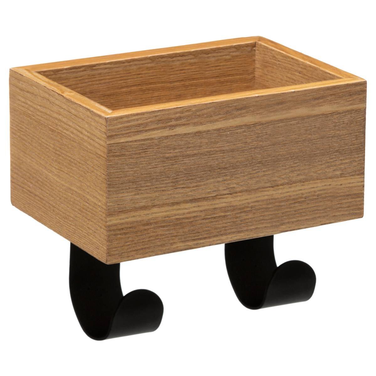 Mai & Mai Mensola Da Parete 60 Cm In Alluminio Nero Opaco – Con Portasciugamani, Per Bagno E Cucina, Montaggio A Parete O Adesivo