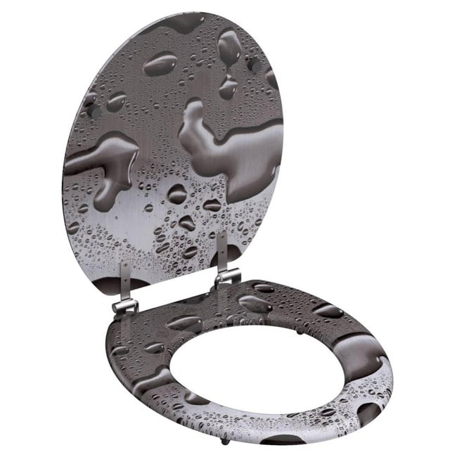 Sedile wc dedicato Cesame Aretusa in legno rivestito bianco con cerniere Sedile wc dedicato Cesame Aretusa in legno rivestito bianco con cerniere