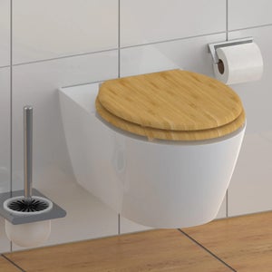 Lunette de toilettes en bambou - 20719732 - WIRQUIN