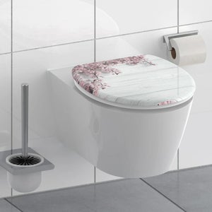 Trade Shop - Sedile Coprivaso Wc Water Copriwater Bagno In Pvc Universale  Colore Rosa 3,5