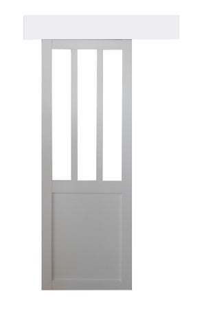 Puerta de interior corredera ARTENS Atelier blanco de 83 cm