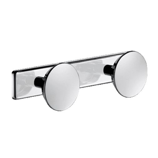 Patère porte-manteau inox et métal époxy blanc (réf. 1303W) - DELABIE