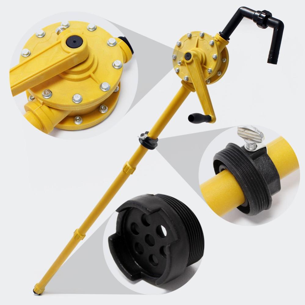 Pompa A Manovella Per Olio E Diesel - Trasferimento Liquidi Da Barili In Alluminio