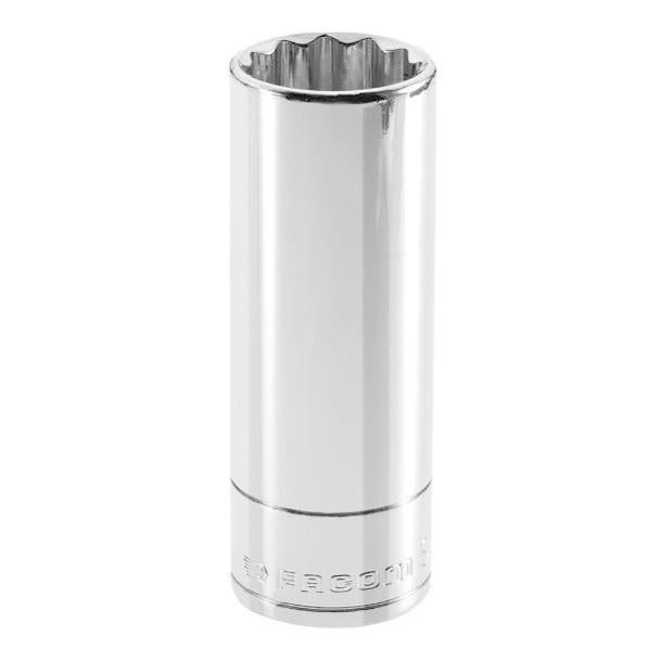 FACOM Steckschlüssel 3/8 Zoll – 12-Kant, SW 10mm, Lang, Für Enge Stellen, Chrom-Vanadium Stahl