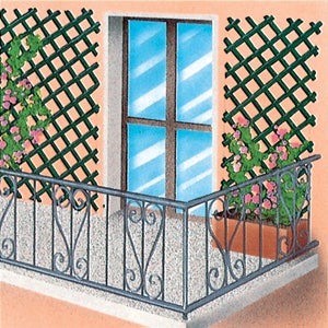 Telo Ringhiera Frangivista 3x1 Mt Supergreen Recinzione Balcone