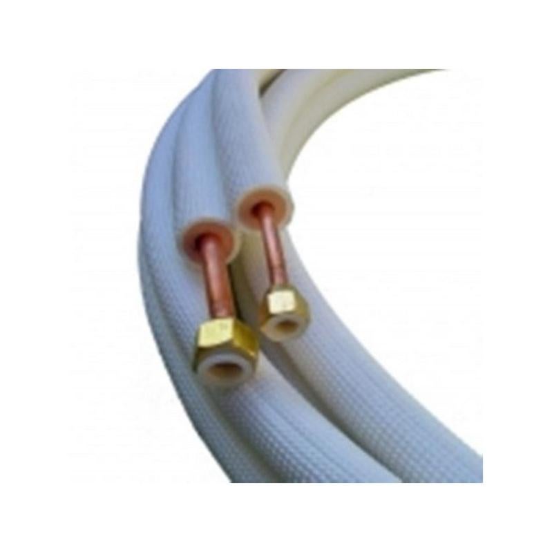 Liaison Frigorifique Bi-tube 3/8*5/8 Isolé 20m - Pour Clim Et Pompe à Chaleur
