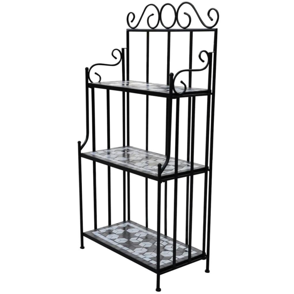 VidaXL Portavasi A Forma Di Bicicletta In Metallo - Fioriera Stile Vintage Con 3 Supporti - Decorazione Da Giardino E Interni, Bianco Antico