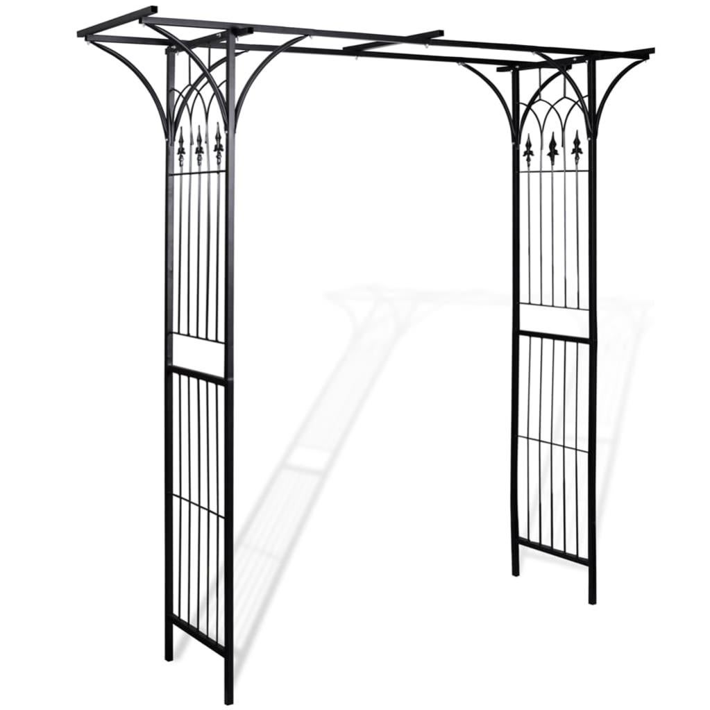 Arche De Jardin Noir 116x45x240 Cm Acier | Leroy Merlin