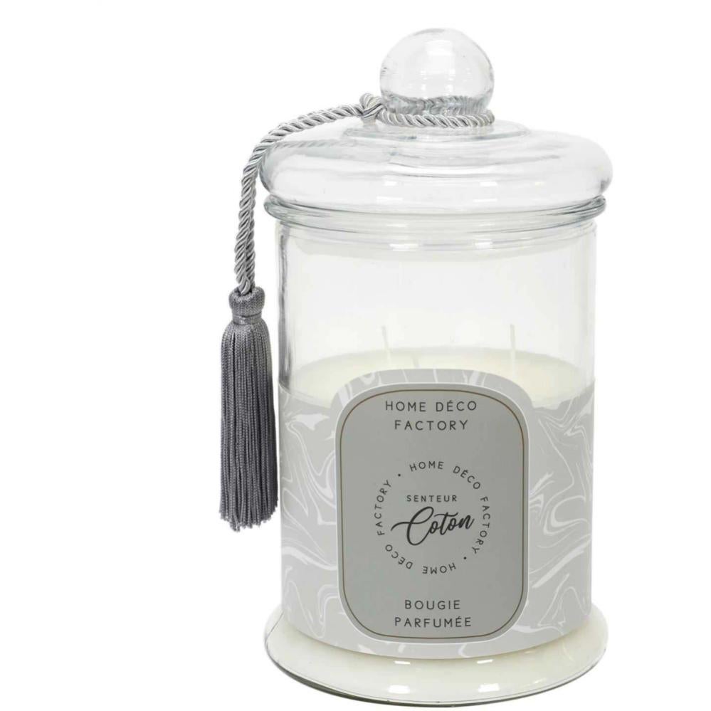 Bougie Parfumée Sous Cloche HOME DECO FACTORY - Senteur Brume Des Bois - Décoration Et Détente - 10cm