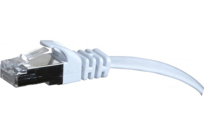 Câble Ethernet Cat 6 30m Ftp Plat Blanc Leroy Merlin