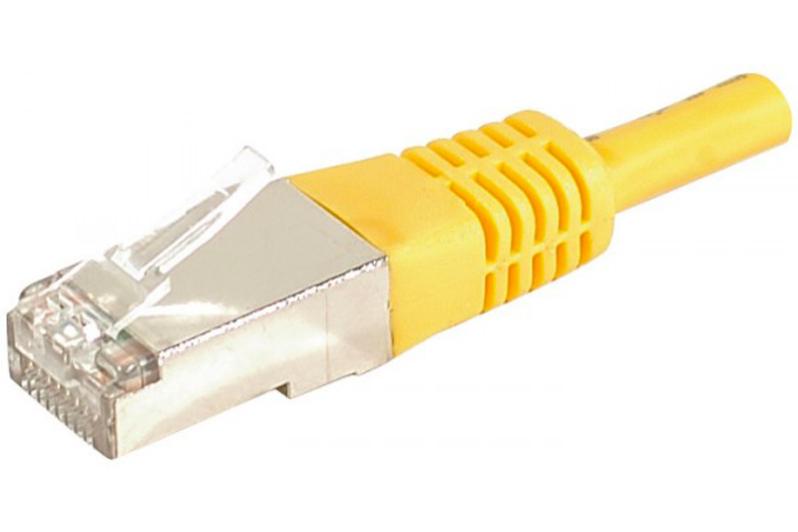Câble Cat 6a 3m FTP jaune Leroy Merlin