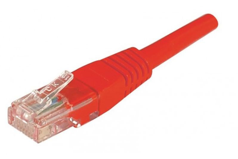 Câble Cat 5e 0.15m UTP rouge Leroy Merlin