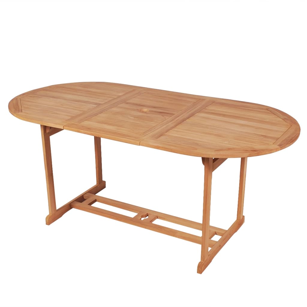 Table de jardin 180x90x75 cm Bois de teck solide vidaXL | Leroy Merlin