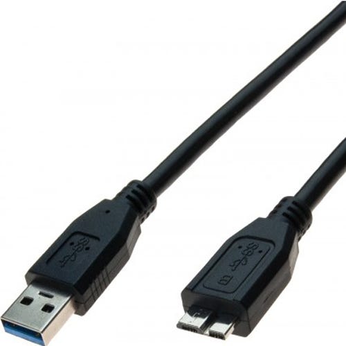 Rallonge USB 3.0 type A et A noire - 5,0 m