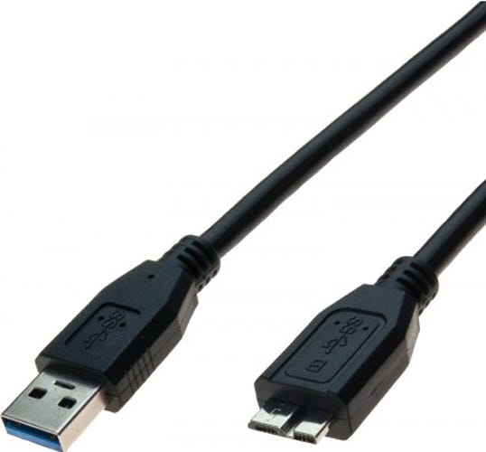 Câble USB 3.0 vers micro USB B noir 3m