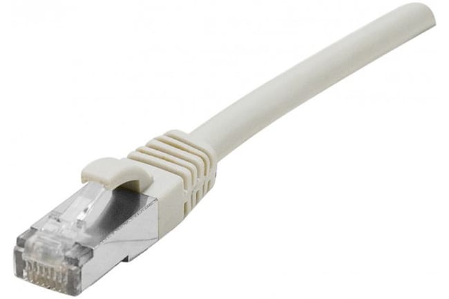 Câble Ethernet Cat 5e F Utp Snagless Gris 30m Leroy Merlin