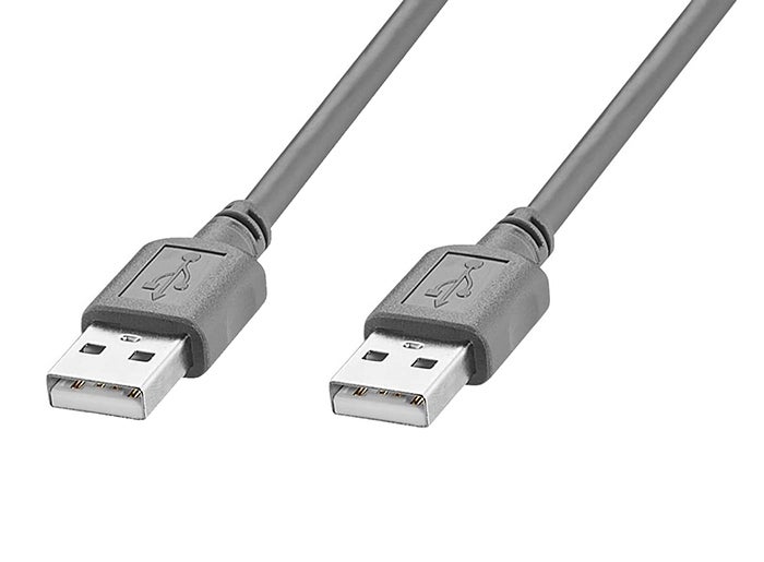 Câble USB 2.0 Type AA (Mâle/Mâle) - 1.8 m (Gris)