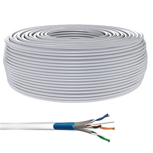 Câble Ethernet catégorie 6a S/FTP RS PRO, Gris, 5m LSZH Avec connecteur