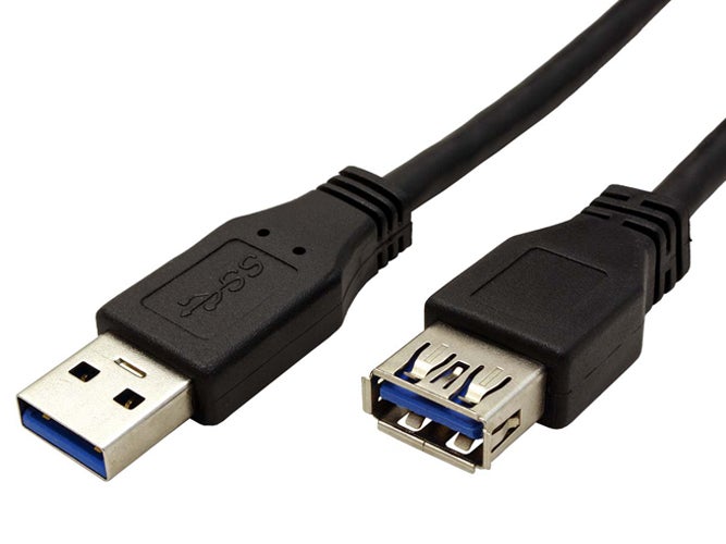 Rallonge Manhattan USB 3.0 A-A / 5M / Noir