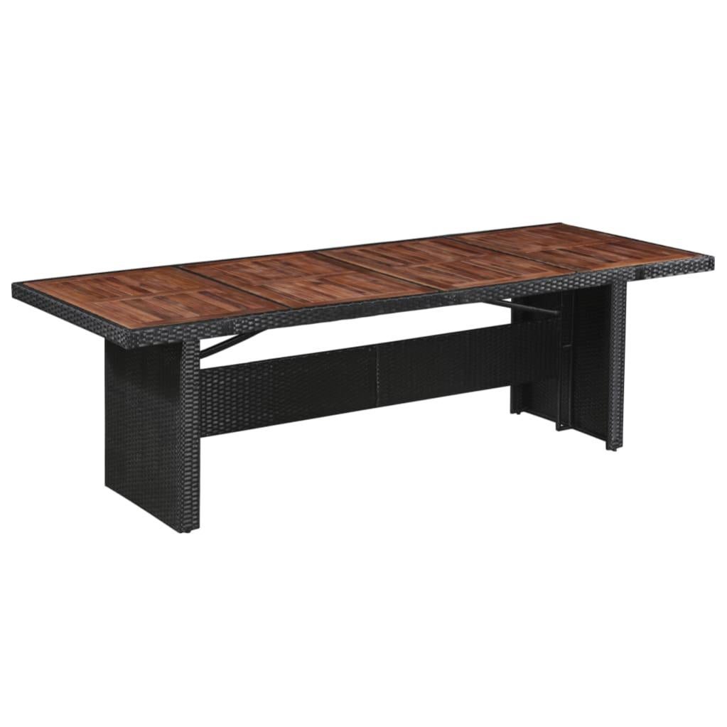 VidaXL Tavolo Da Giardino Marrone 200x200x74 Cm In Polyrattan – Eleganza E Praticità Per Il Tuo Outdoor