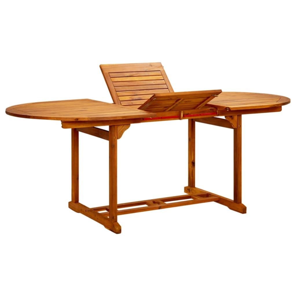 Table de jardin 200x100x75 cm Bois d'acacia massif vidaXL Leroy Merlin